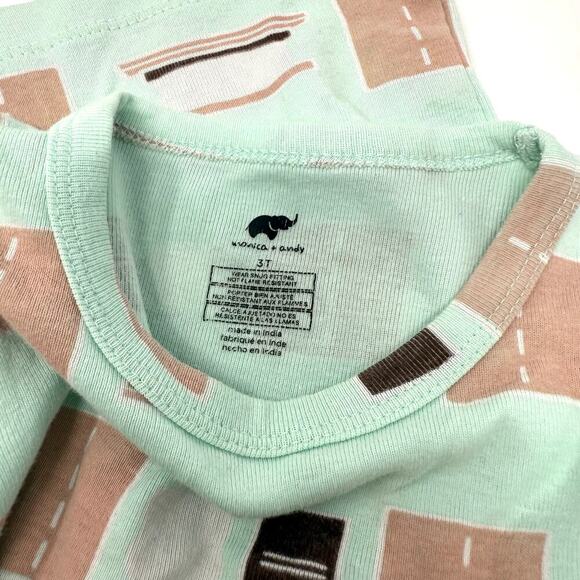 Monica + Andy S'mores Print Toddler Bundle Sweatshirt and Pajamas – Size 3T - Picture 6 of 7